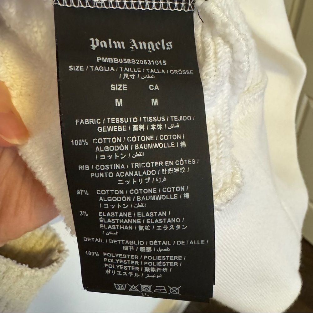 Palm Angels Printed Cotton Scared Heart Hoddie | Mens Size M - Picture 5 of 12